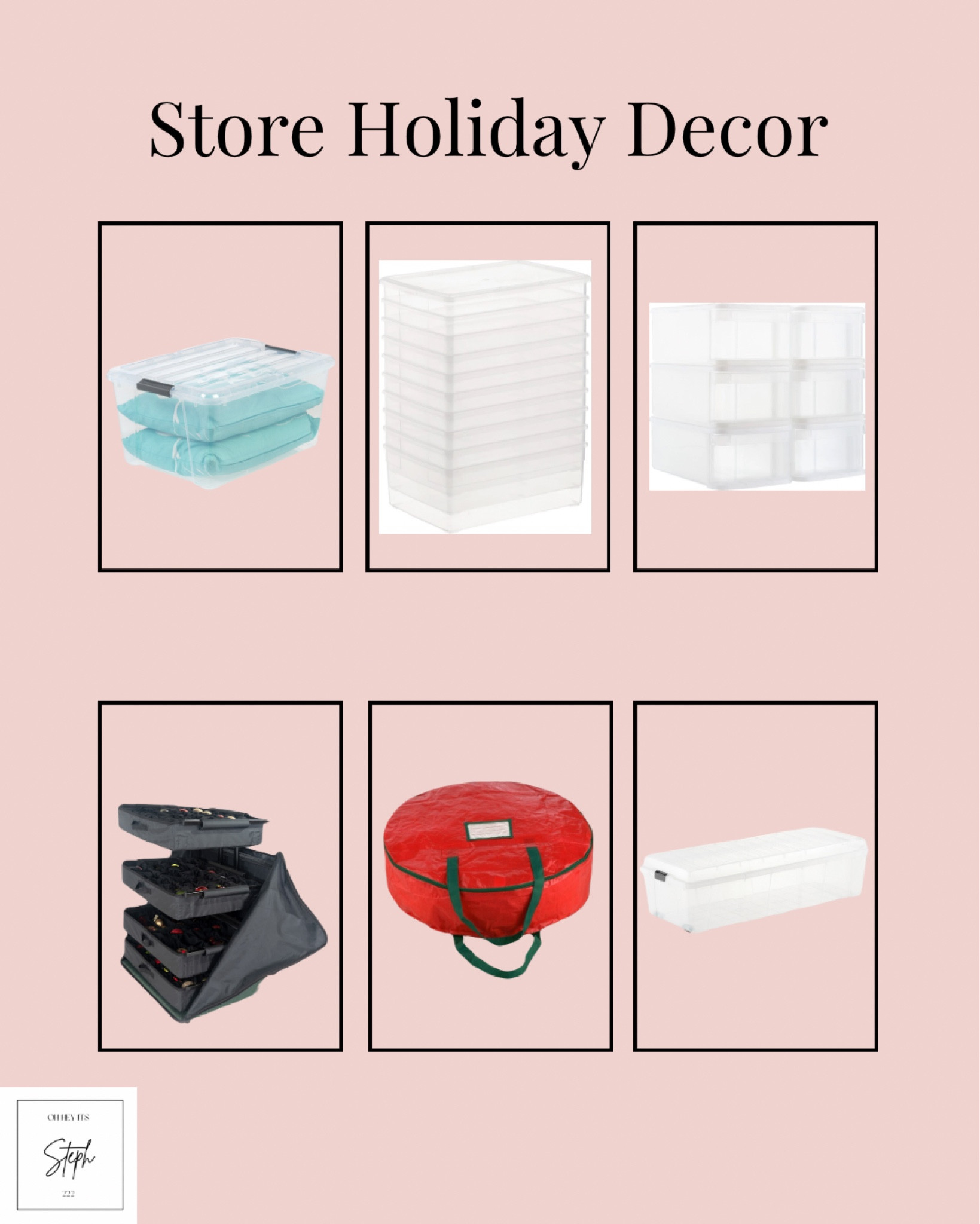 How to store your holiday decor 

#LTKStyleTip #LTKFindsUnder50 #LTKHome