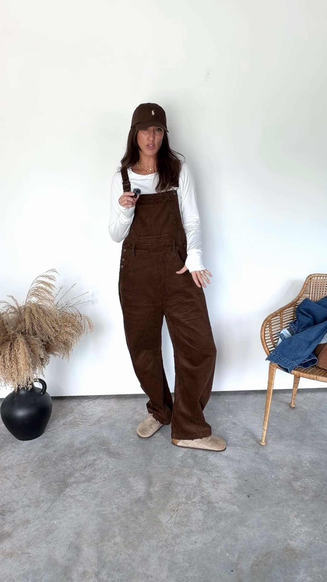 Wearing medium corduroy overalls, small denim coat, and medium for the white top

#LTKSaleAlert #LTKSeasonal