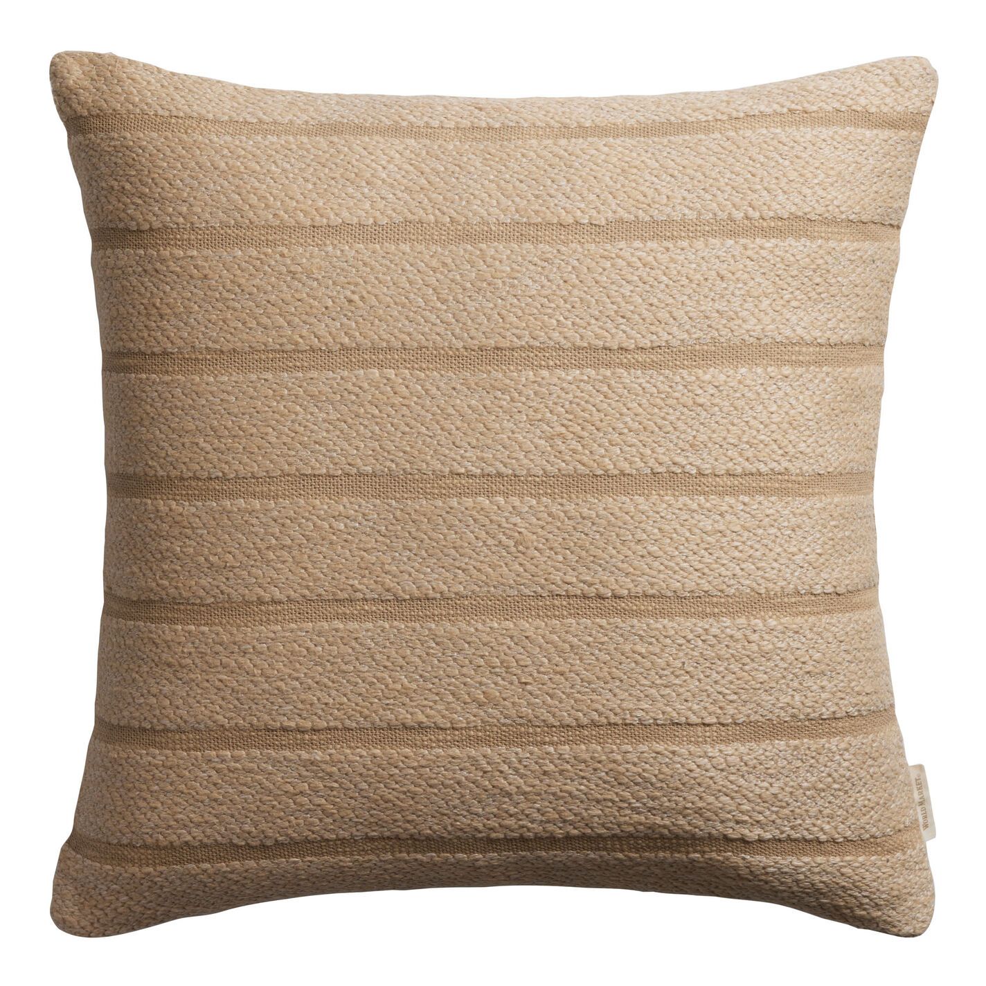 Oversized Tonal Stripe Throw Pillow - World Market | World Market