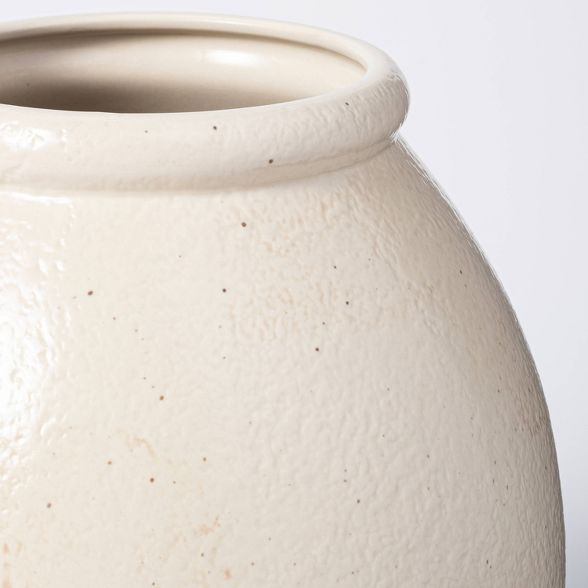11" x 8" Crock Stoneware Vase Beige - Threshold™ designed with Studio McGee | Target