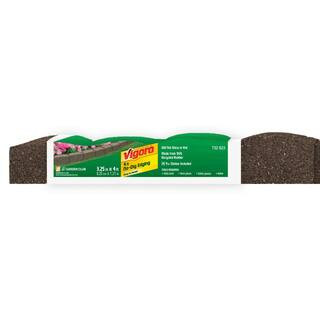 Roman Stone 4 ft. Earth Rubber Garden Edging | The Home Depot