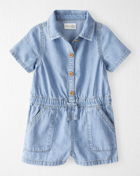 Toddler Organic Cotton Chambray Romper | Carter's Inc