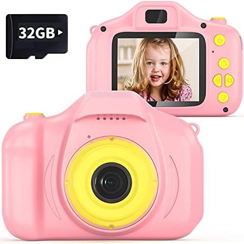 VATENIC Kids Camera Girls Toy Birthday Gift 2 Inch1080P Toddler Camera Portable Toy for 3 4 5 6 7... | Amazon (US)