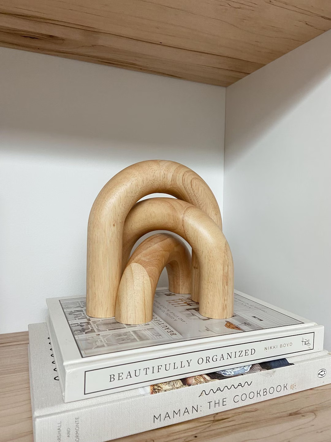 Decorative Wood Arch Object Set of 3 Arch Sculpture Set Handmade Arch Decor Decorative Object Mod... | Etsy (US)