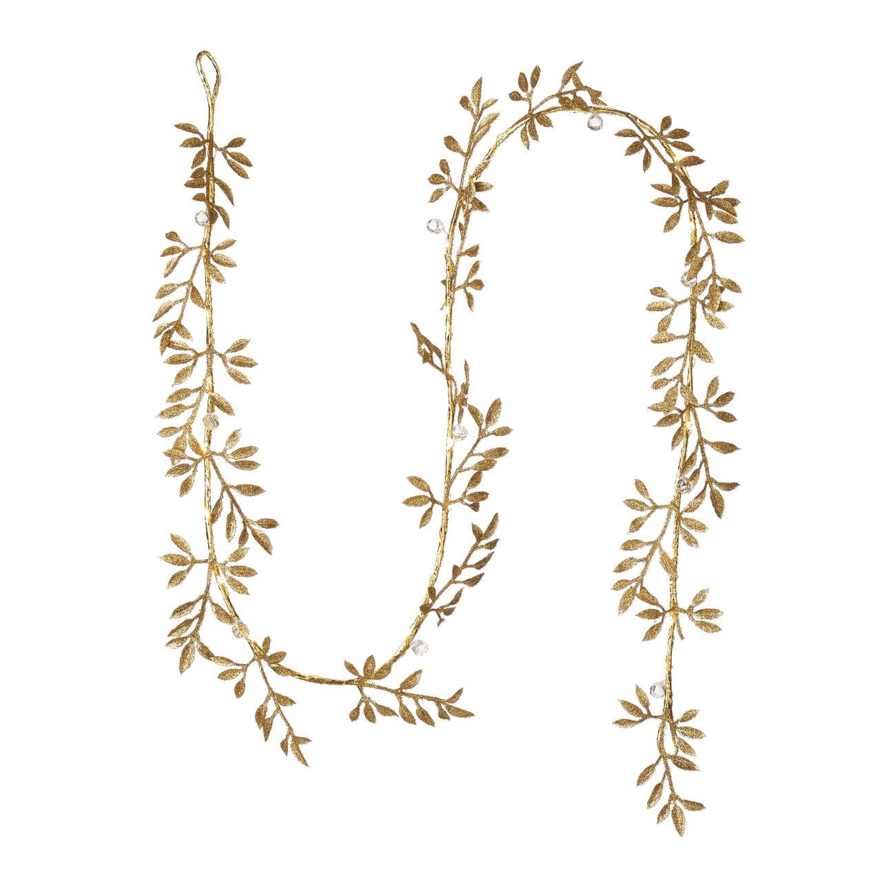 CANVAS Battery-operated Christmas Decoration Gold Leaves String Light, 5-ft | Canadian Tire