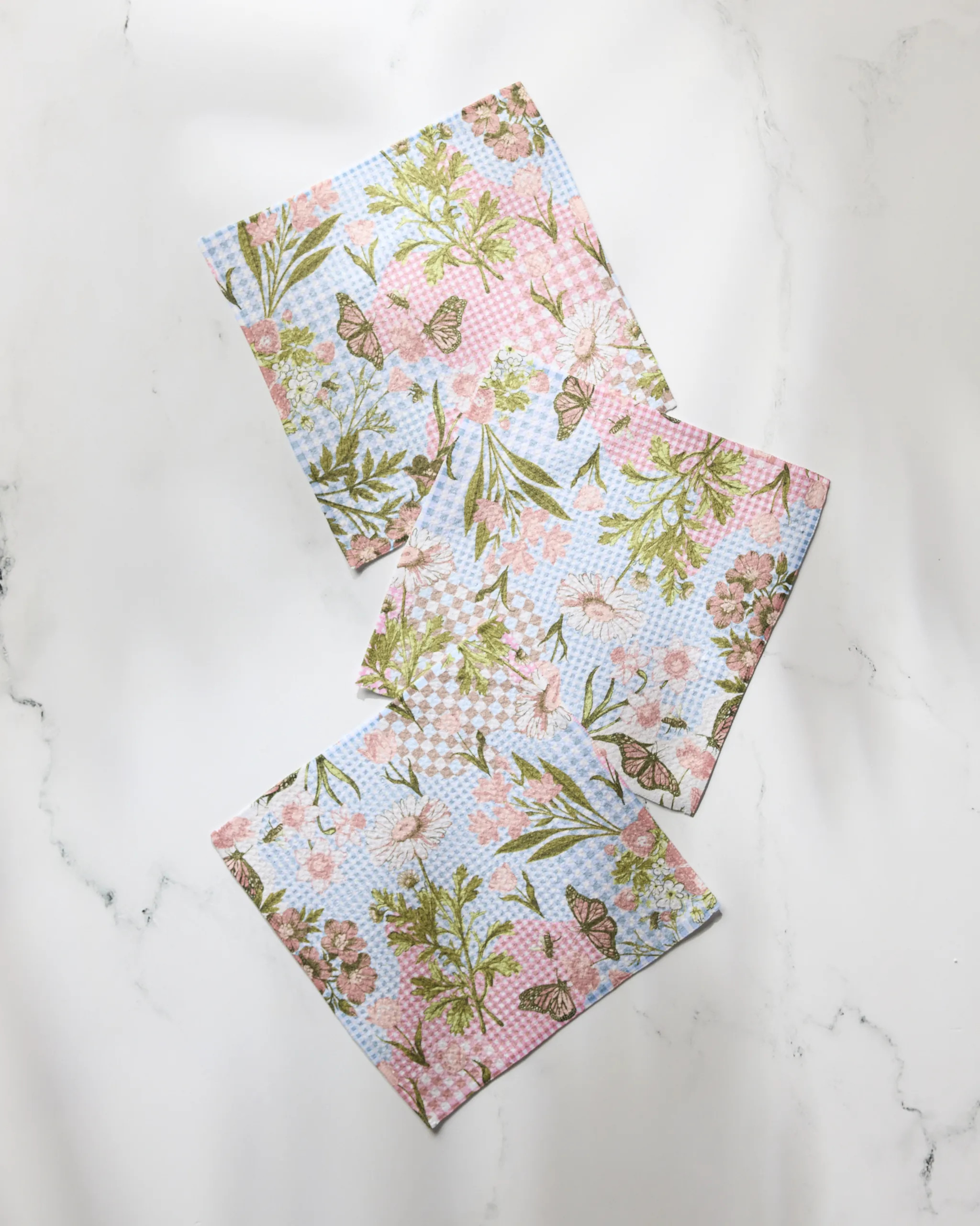 Floral Collage Dishcloth Set | Geometry | Geometry