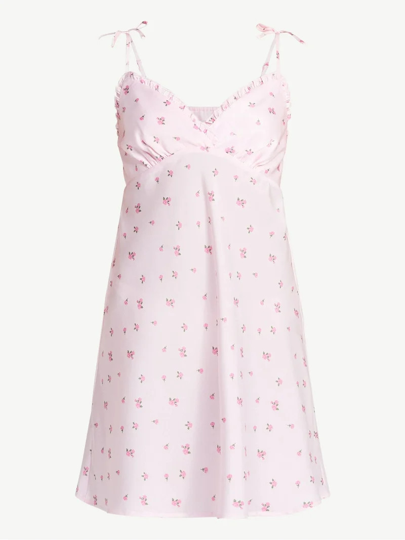 No Boundaries Sleepwear Slip Dress, Women's XS-XXL | Walmart (US)