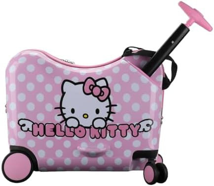 Bioworld Hello Kitty Character Face Pink Ride-On Luggage | Amazon (US)