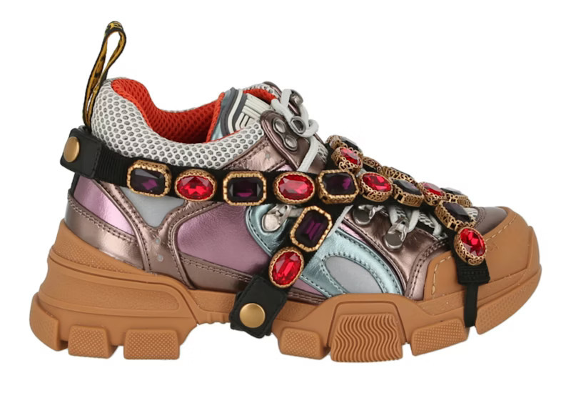 Gucci Flashtrek Crystal Metalic (Women's) Sneakers | StockX