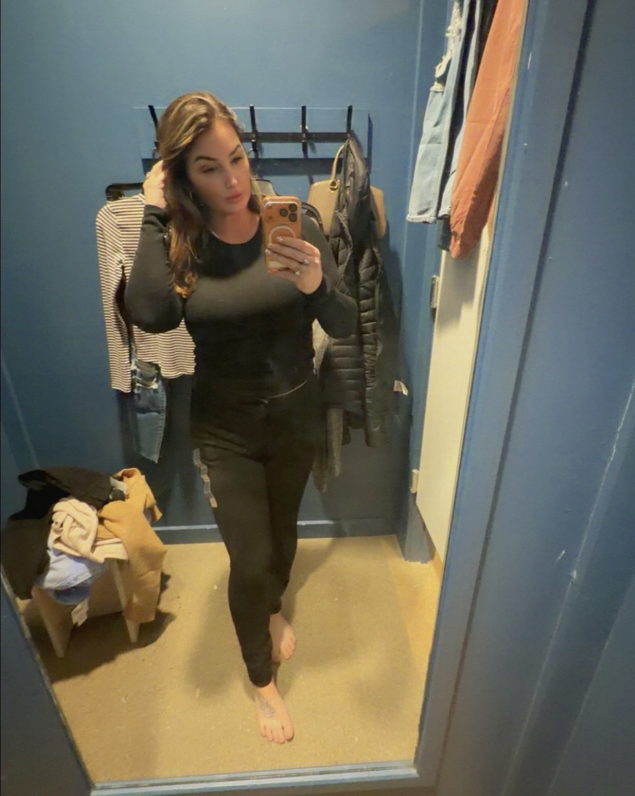 An easy all-black outfit that somehow always looks good. Comfortable, simple, and easy to dress up or down.
Pants 12, shirt medium 

#ltkstyle #ltkfinds #allblackoutfit #casualstyle #americaneagle #momstyle

#LTKootd #LTKTall #LTKmomlife