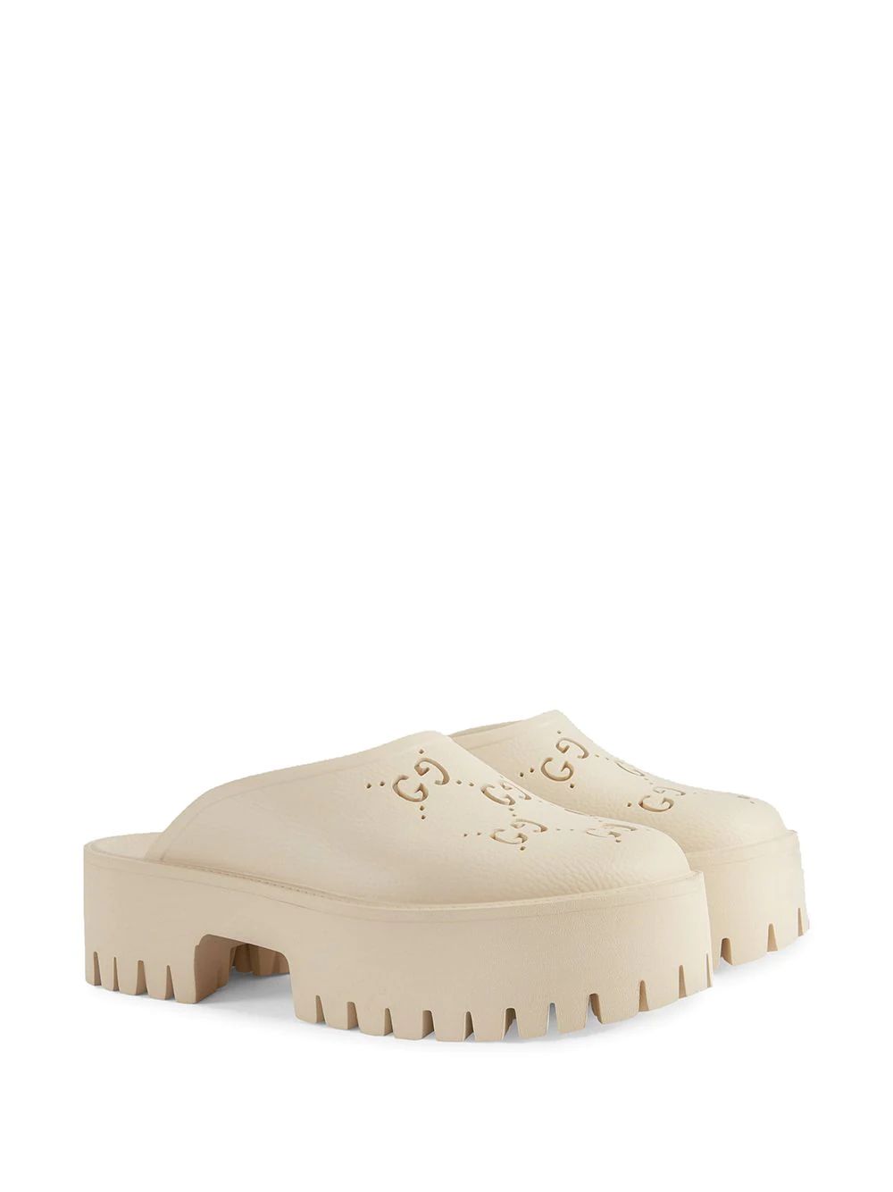 perforated GG platform mules | Farfetch Global