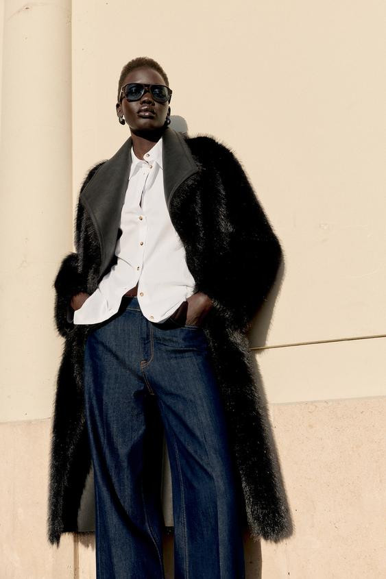 REVERSIBLE FAUX FUR DOUBLE-FACED COAT | Zara US