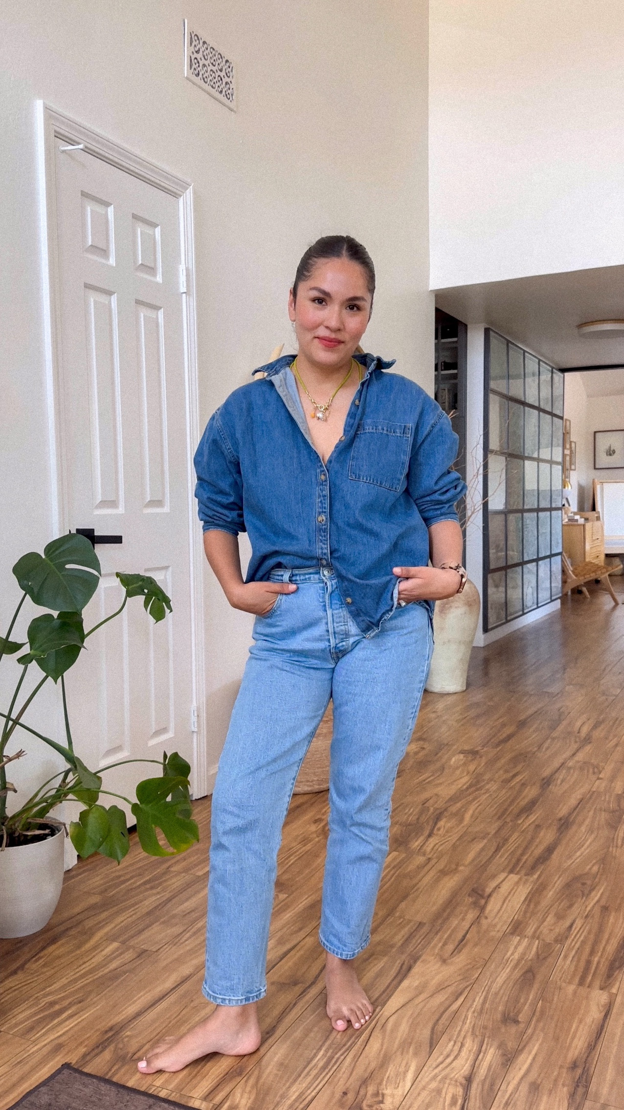 Denim on denim 

#LTKFindsUnder50 #LTKSeasonal #LTKStyleTip