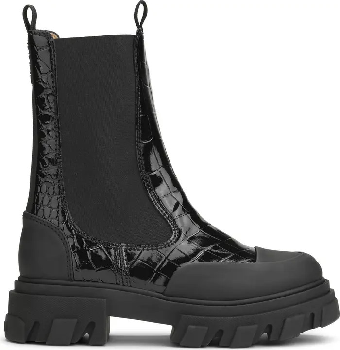 Croc Embossed Chelsea Boot (Women) | Nordstrom