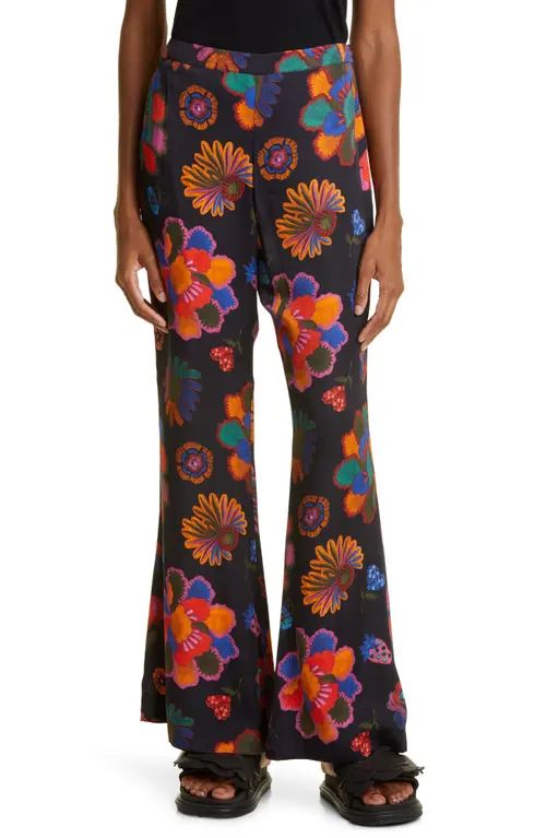 FARM Rio Lily's Garden Flare Pants in Lilys Garden at Nordstrom, Size Small | Nordstrom