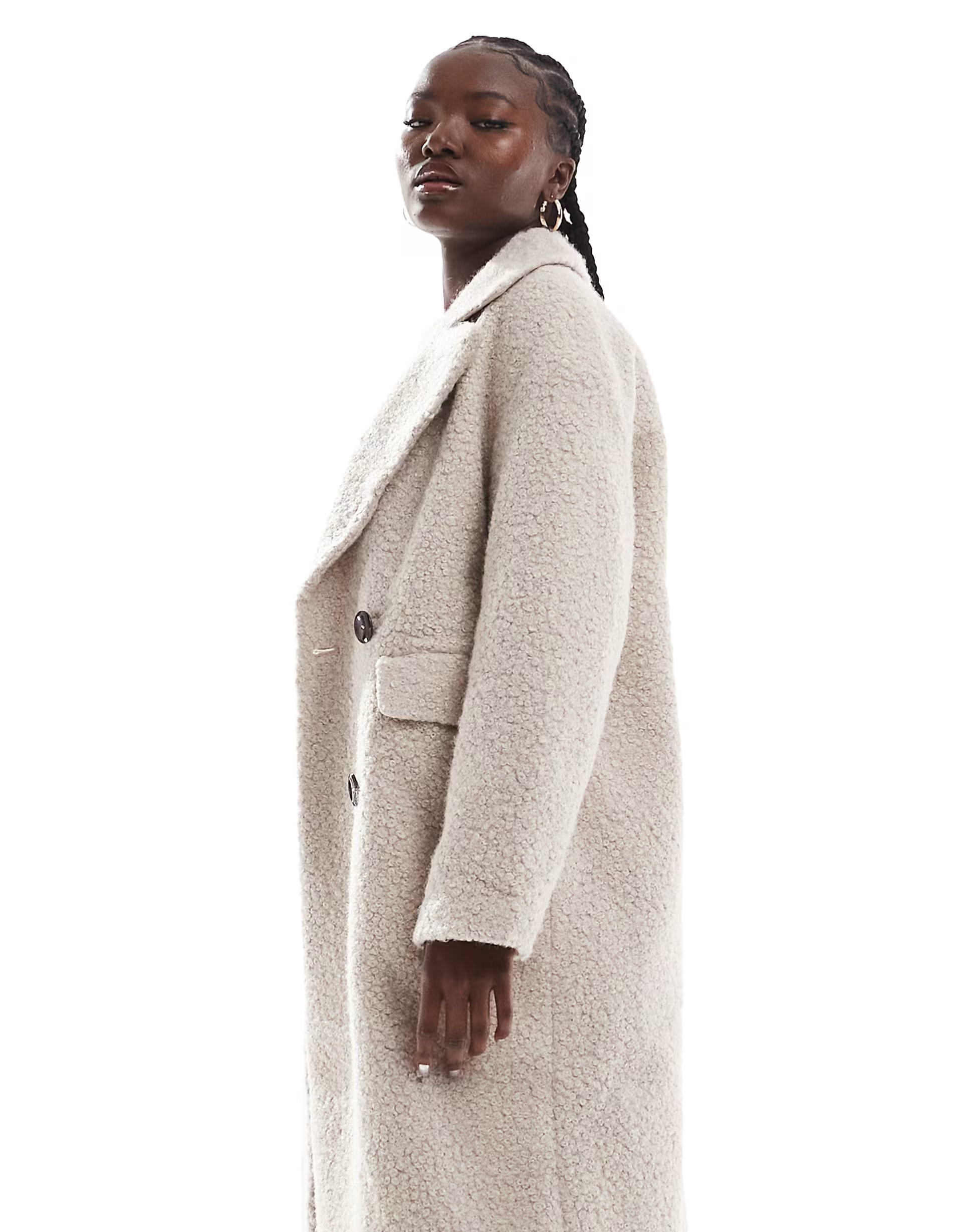 ONLY teddy formal coat in stone | ASOS (Global)