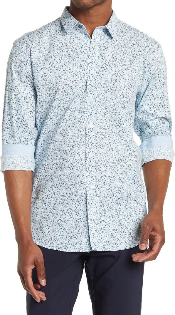 Long Sleeve Floral Print Woven Shirt | Nordstrom Rack