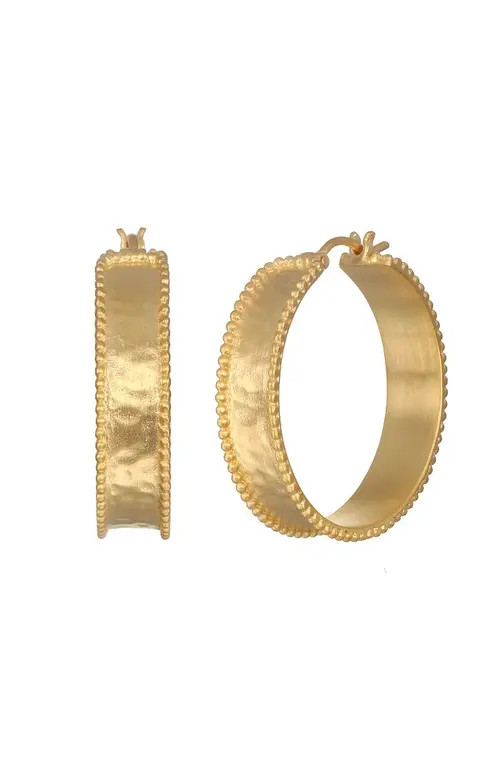 Satya Jewelry Bold Spirit Gold Hoop Earrings at Nordstrom | Nordstrom