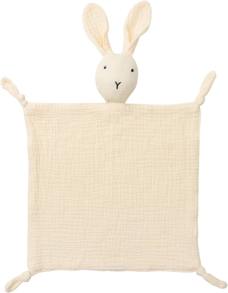 Knirose Newborn Baby Loveys Security Blanket Muslin Soft & Breathable,Organic Cotton Bunny Lovies... | Amazon (US)