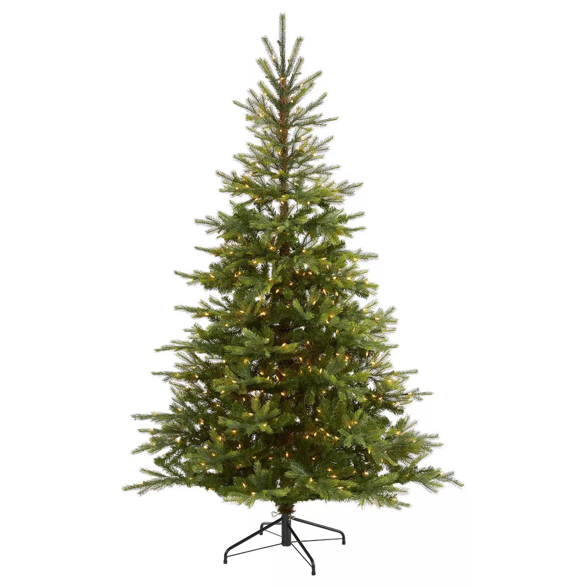Nearly Natural Pre-Lit LED North Carolina Spruce Artificial Christmas Tree Clear Lights | Target