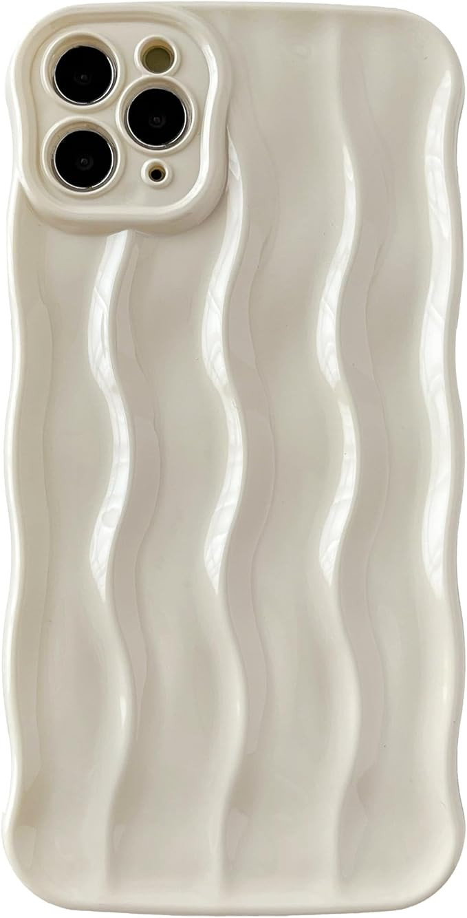 Caseative for iPhone 11 Pro Max Case,Water Ripple Pattern Curly Wave Frame Soft Compatible with i... | Amazon (US)