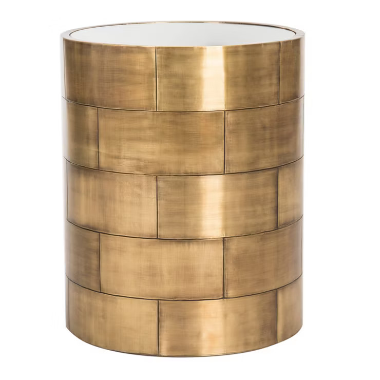 Florencia Round Side Table Brass - Safavieh | Target