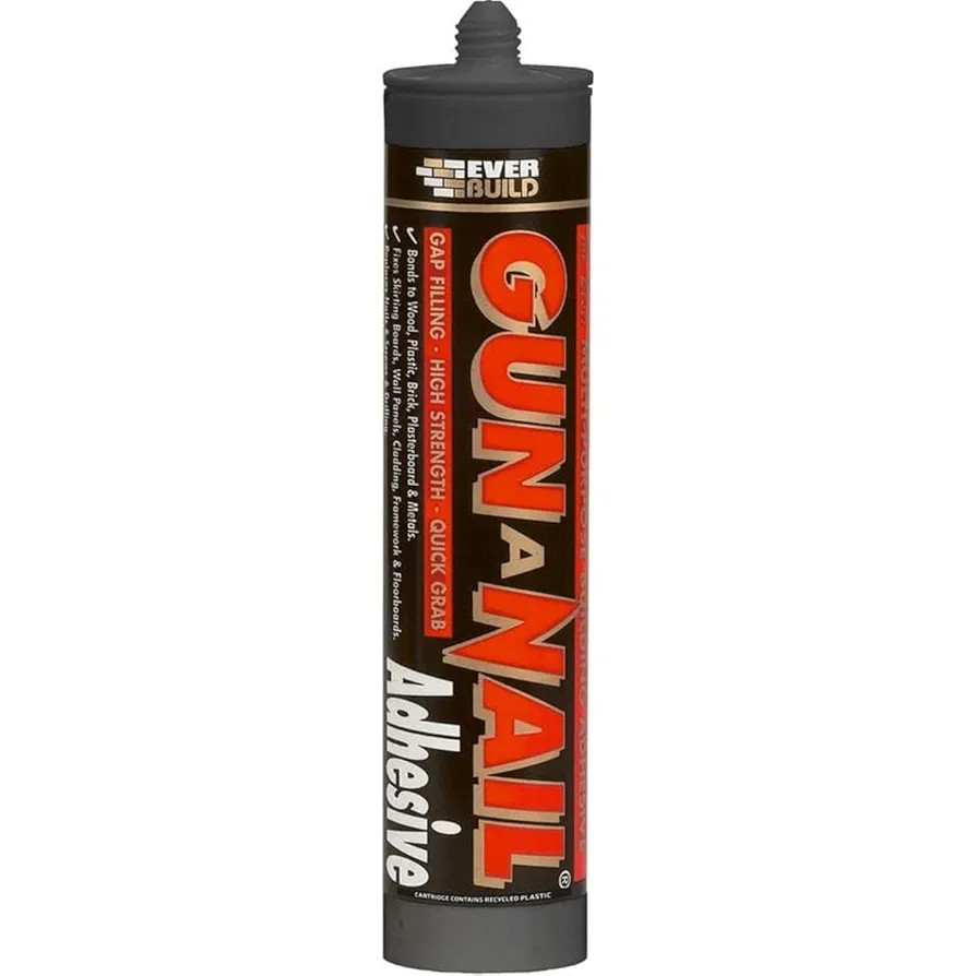 Everbuild Gun A Nail – High Strength Building Adhesive – Solvent-Free – Gap Filling – Qui... | Amazon (UK)