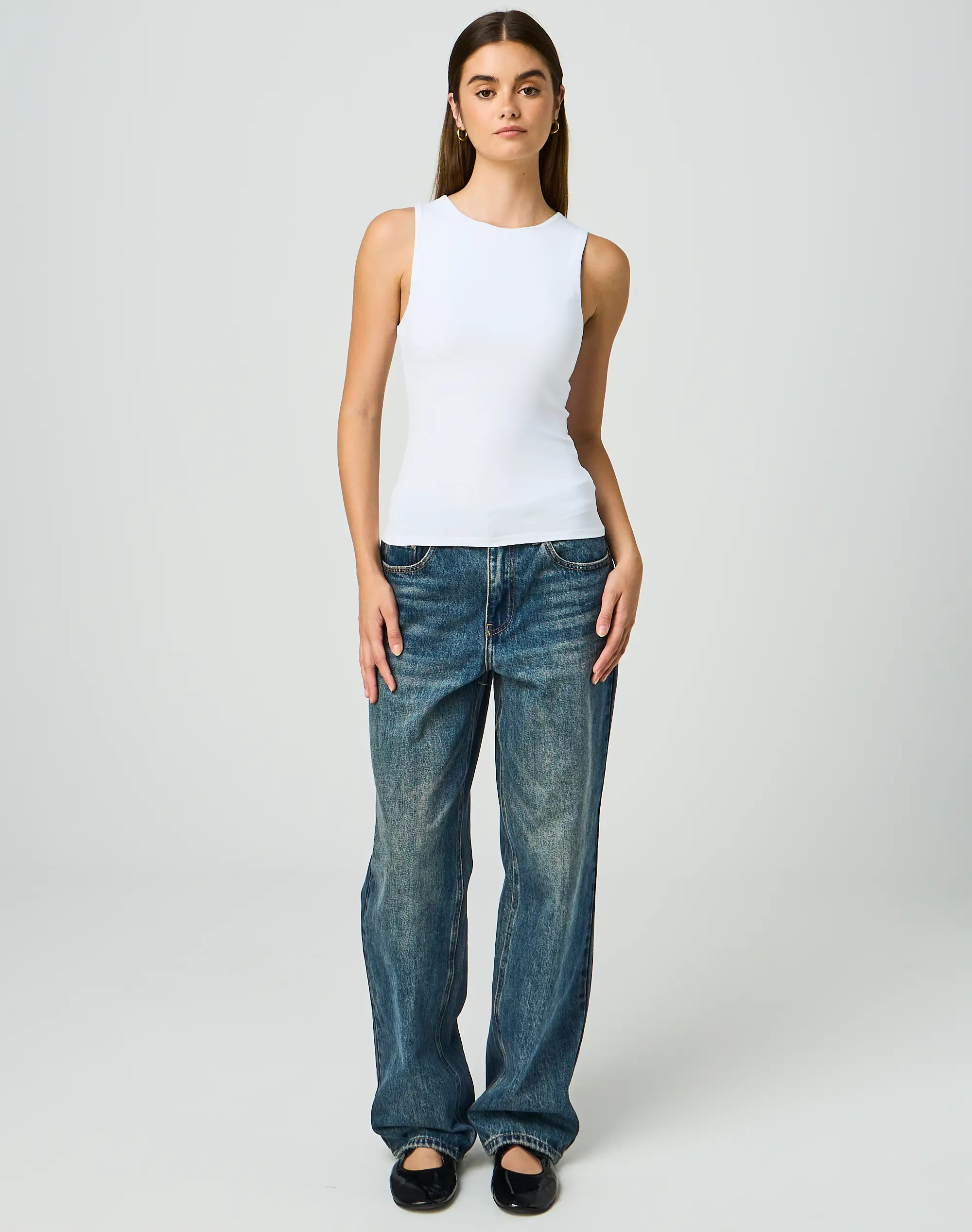 Supersoft High Neck Tank in White | Glassons | Glassons (Australia)