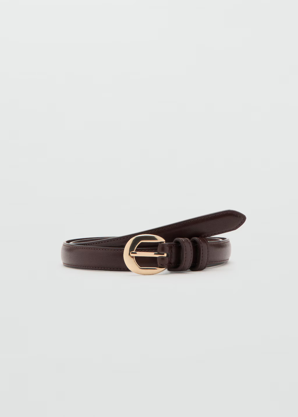 Buckle skinny belt | Mango (US/MX/AU)