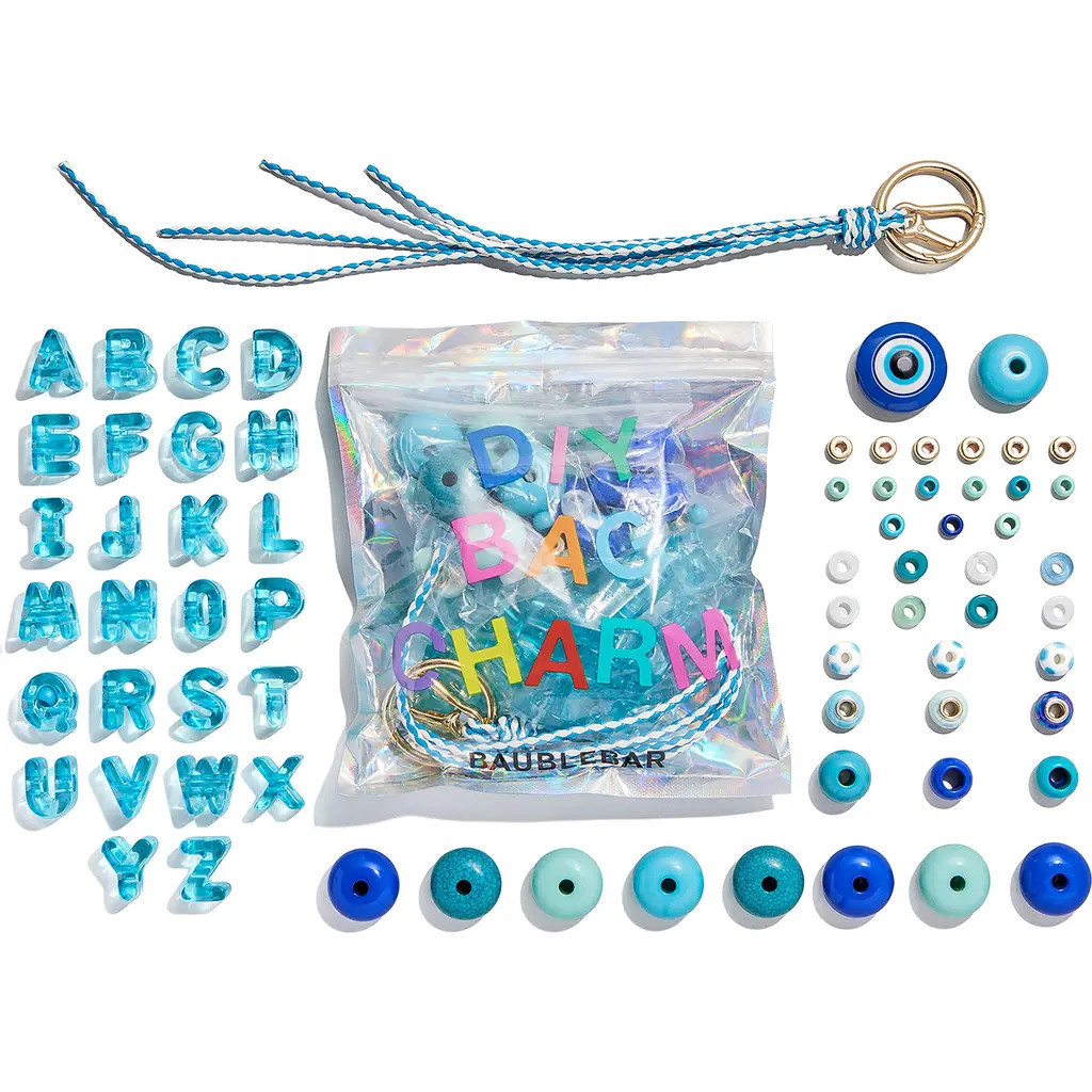 BaubleBar The Mini DIY Bag Charm Bead Kit in Blue at Nordstrom | Nordstrom