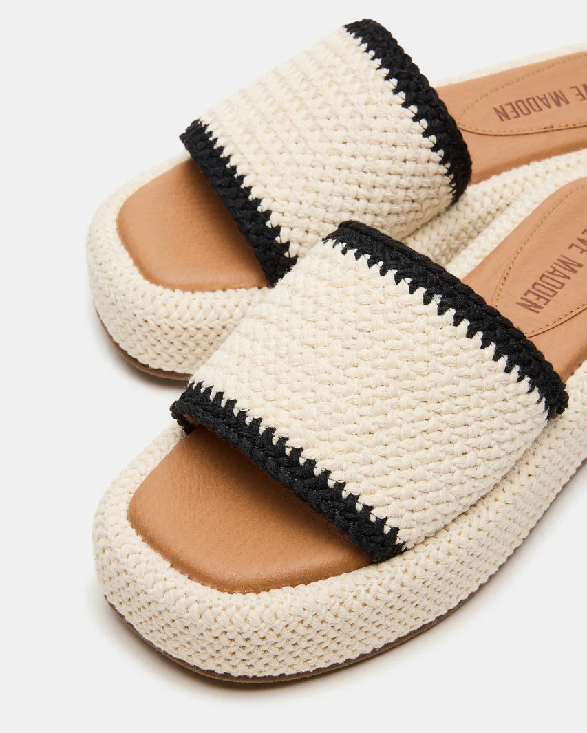Beachy Woven Cream Multi | Steve Madden (US)