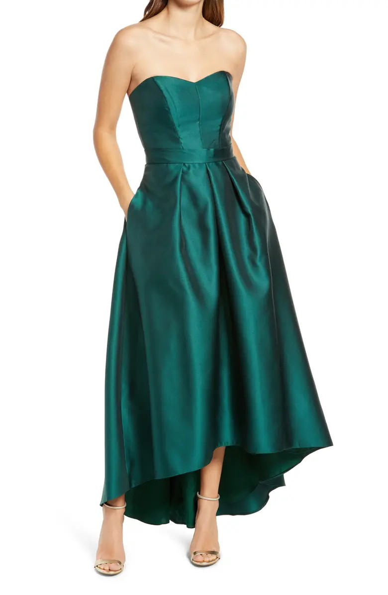 Strapless High/Low Ballgown | Nordstrom