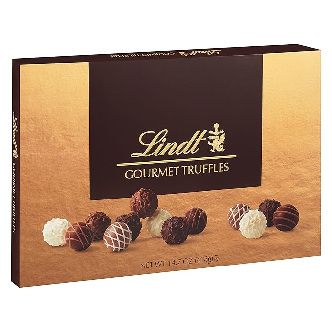 Lindt Gourmet Chocolate Truffles Gift Box, Assorted Chocolate Truffles, Great for gift giving, 14... | Amazon (US)