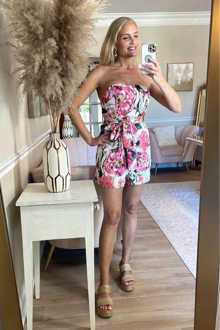 This gorgeous floral satin romper is on sale today! Perfect for a summer day at a winery or brunch with the girls. 

#LTKstyletip #LTKSeasonal #LTKunder100