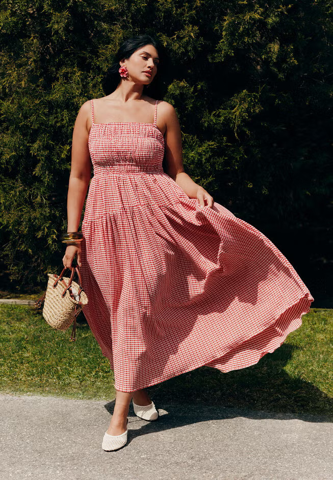 Smocked Tiered Maxi Dress | Eloquii