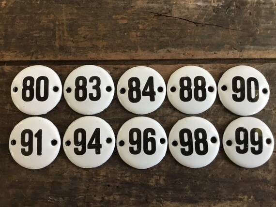 Antique Enameled Wine Bin Numbers | Etsy | Etsy (US)