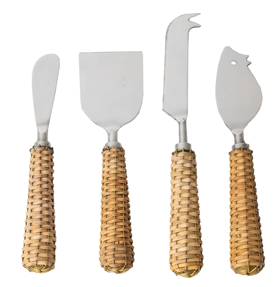 Basketweave Four Piece Cheese Set | Teggy French