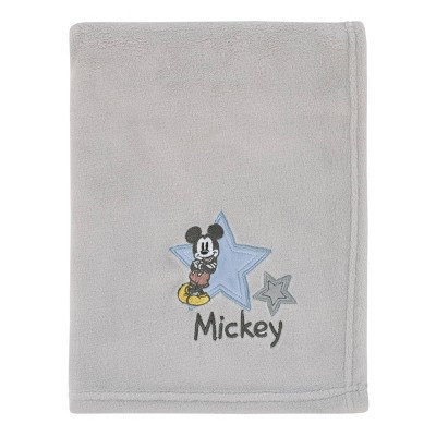 Disney Mickey Mouse Mighty Mickey Baby Blanket: Microfiber, Double-Turned Hems, Animals Pattern | Target