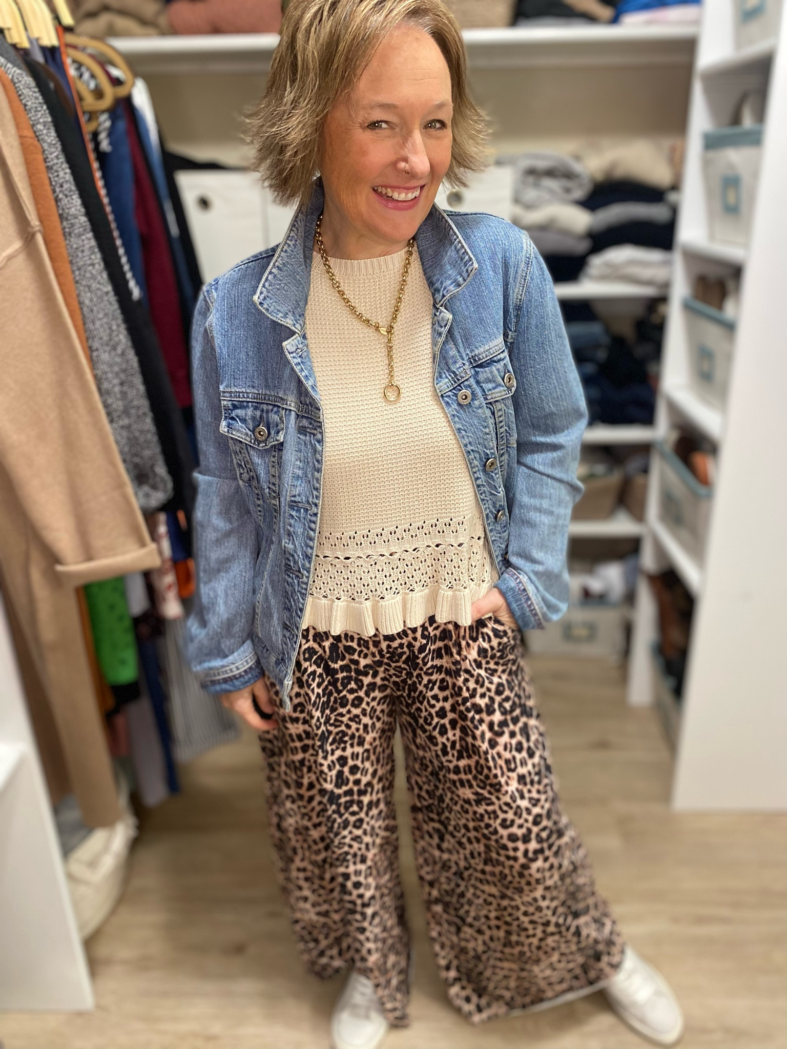 Knit fun hem tank and cheetah pants!

#LTKFindsUnder50 #LTKPetite #LTKMidsize