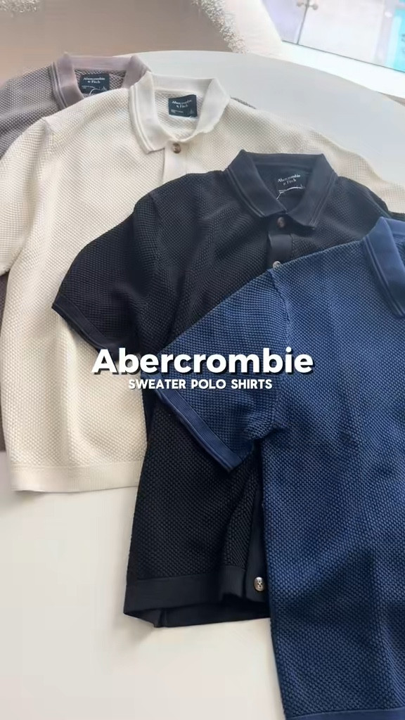 Sweater polo shirts from Abercrombie - fit true to size

#LTKWorkwear #LTKMens #LTKFindsUnder50
