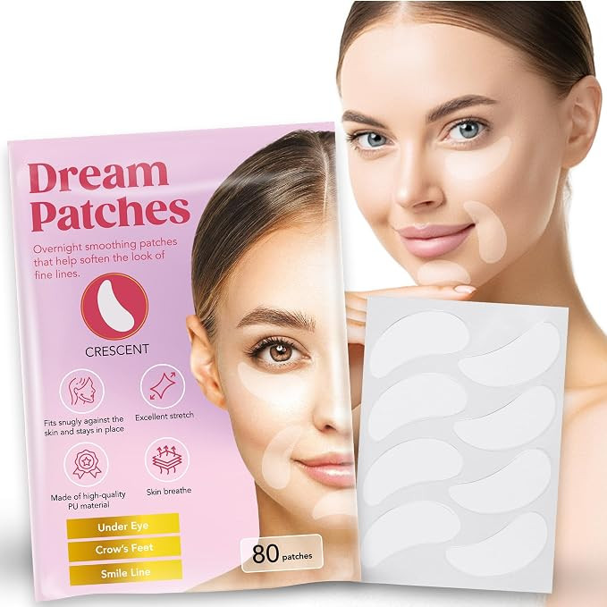 Smile Line Patches & Under Eye Patches for Wrinkles – Anti Wrinkle Facial Patches, Wrinkle Tape... | Amazon (US)