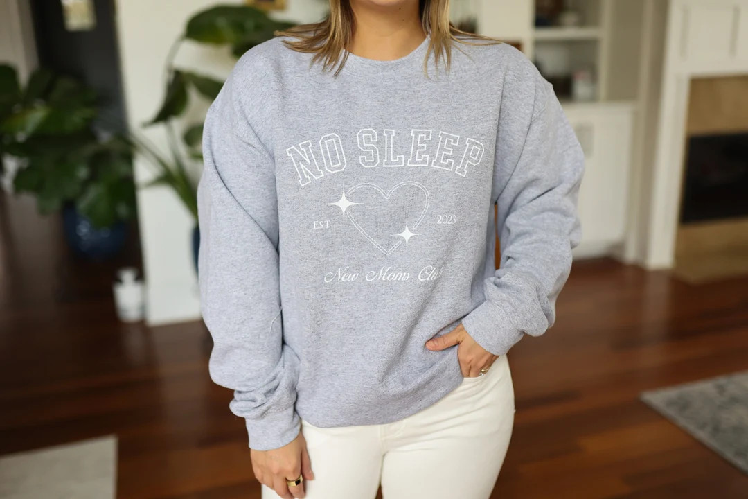 No Sleep Moms Club Sweatshirt Gift for New Mom Mother's - Etsy | Etsy (US)