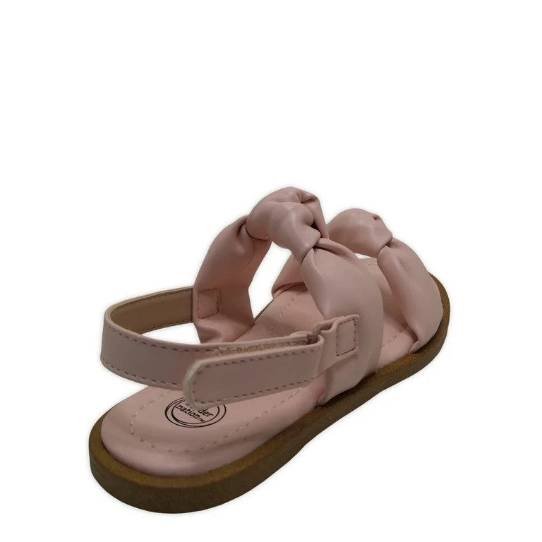 Wonder Nation Girls Double Knot Sandal, Sizes 13-6 - Walmart.com | Walmart (US)