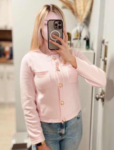 This lovely sweater comes in a bunch of colors, but you know I just had to go with the pink! #WalmartFashion

Pink cardigan • Walmart finds • pink sweater • internship outfit idea 

#LTKFindsUnder50 #LTKWorkwear #LTKStyleTip