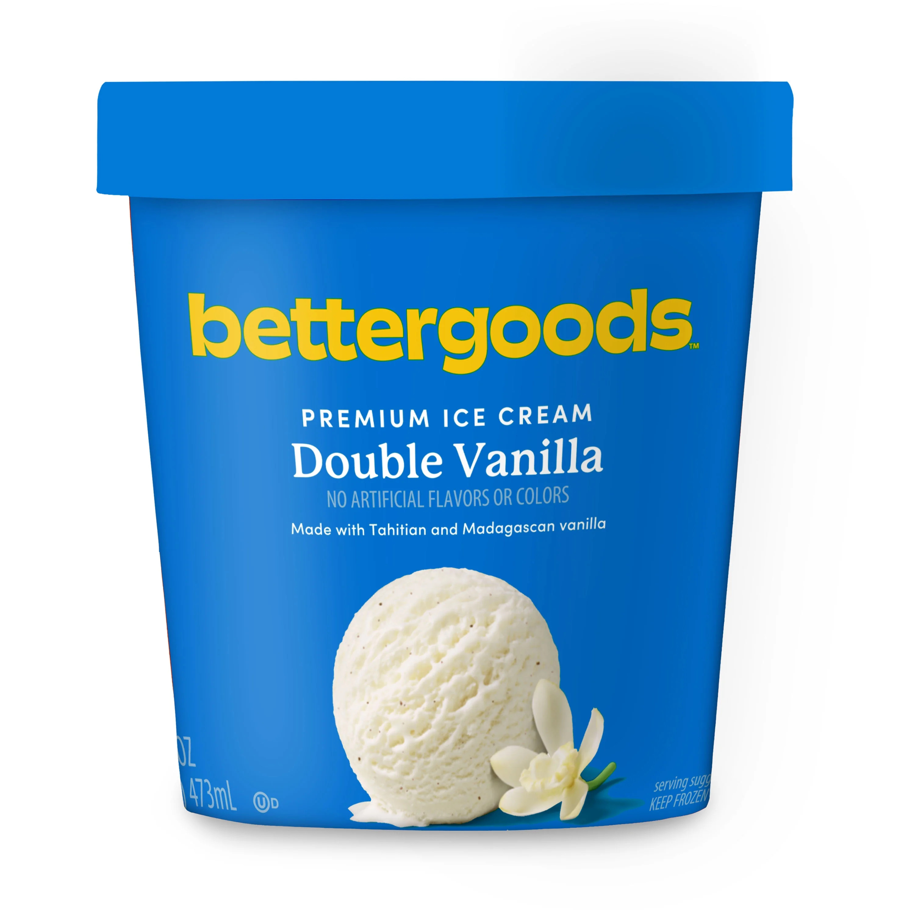 bettergoods Double Vanilla Premium Ice Cream, 16 fl oz | Walmart (US)