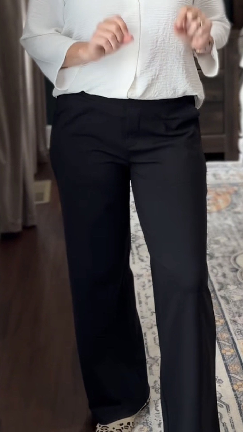 BEST work casual pants 🫶🏼

Workwear, work fashion, work style, casual office outfit, casual office look, women’s work fashion, business casual, trousers, black pants, yoga pants

#LTKWorkwear #LTKOver40