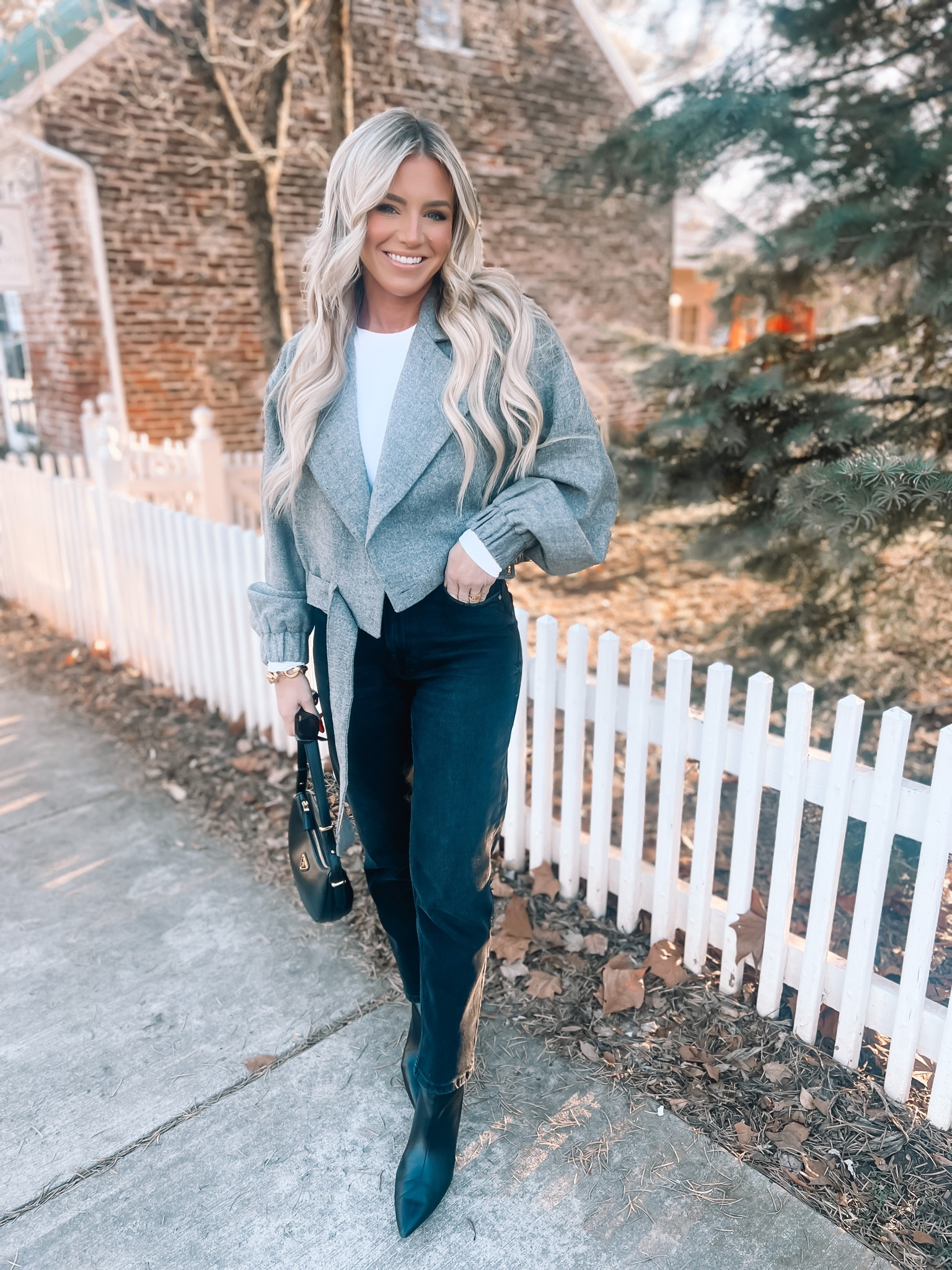 Weekend outfit inspo! Love black jeans, a white bodysuit, and a chic jacket to pull it all together. Such closet basics but help create an elevated look!

#LTKSeasonal #LTKstyletip #LTKfindsunder100