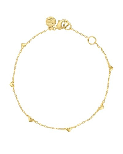 gorjana - Amour Bracelet 6 1/2" to 7" - 18k Gold Plated Brass - Layering with Other Jewelry - Elegant and Romantic Design - Adjustable for Perfect Fit - Ideal for Gifting Occasions | Amazon (US)