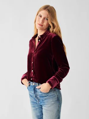 Vintage Silk Velvet Genevieve Shirt | Faherty