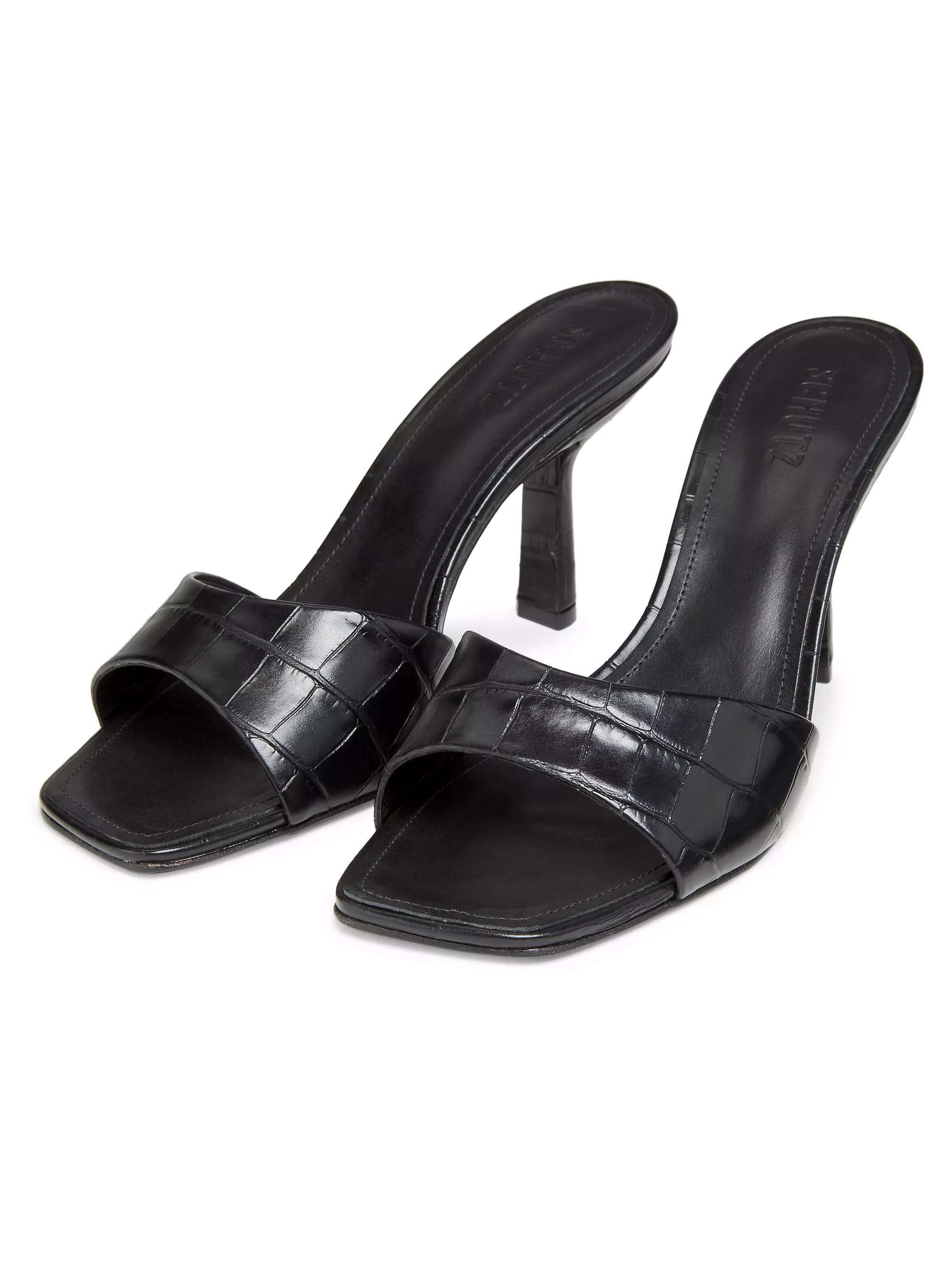 Posseni 90MM Embossed Leather Sandals | Saks Fifth Avenue